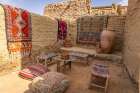 Saudi Arabia, Medina. Courtyard in old town Al-Ula. Art Print
